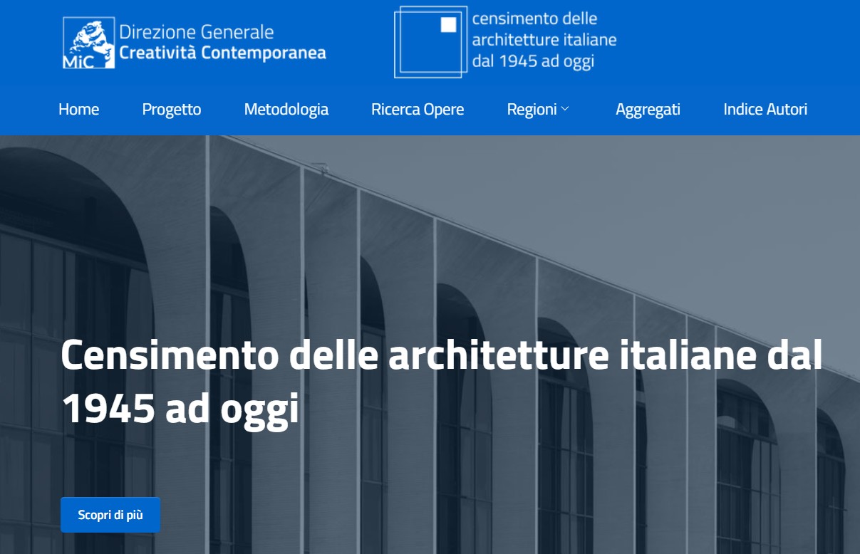 Censimento delle architetture italiane dal 1945 ad oggi