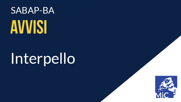 Avviso rivolto al personale di ruolo del Ministero della Cultura, finalizzato all’individuazione di 16 professionalità idonee a svolgere le funzioni di storico dell’arte, restauratore, archeologo, architetto, tecnico contabile (2 storici dell’arte, 2 restauratori, 5 archeologi, 3 architetti, 2 tecnici contabili e 2 collaboratori per le funzioni di assistente di cantiere)
