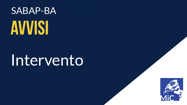 AVVISO DI AVVIO DI CONSULTAZIONE: Bari, Chiesa di S. Ferdinando